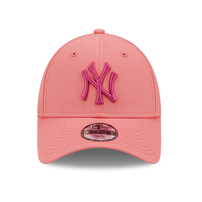 New Era Kids 9FORTY New York Yankees Baseball Cap - League Essential - Light Pink-Pink