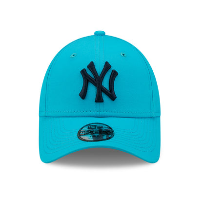 New Era Kids 9FORTY New York Yankees Baseball Cap - MLB League Essential - Turquoise-Navy