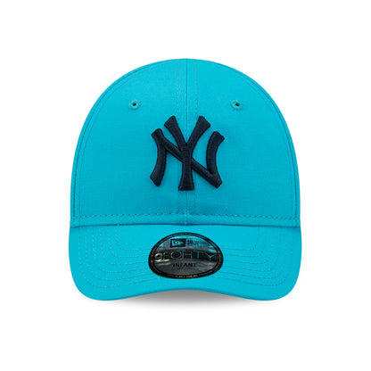 New Era Baby 9FORTY New York Yankees Baseball Cap - MLB League Essential - Turquoise-Navy