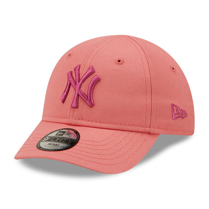 New Era Baby 9FORTY New York Yankees Baseball Cap - MLB League Essential - Light Pink-Pink