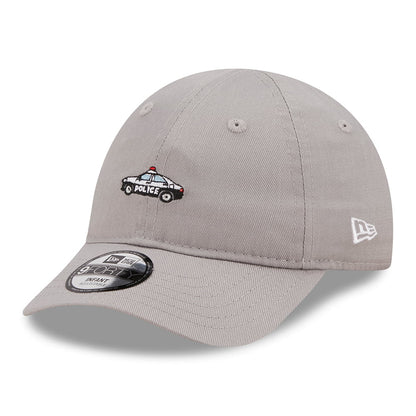 New Era Baby 9FORTY Police Car Baseball Cap - Icon - Grey