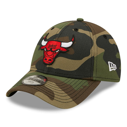 New Era Kids 9FORTY Chicago Bulls Baseball Cap - NBA Camo - Camouflage