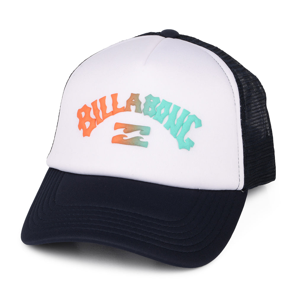 Billabong Hats Kids Podium Trucker Cap - White-Navy