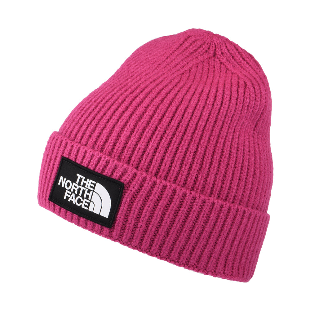 The North Face Hats Kids TNF Box Logo Cuffed Beanie Hat - Fuchsia