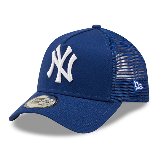 New Era Kids 9FORTY New York Yankees Trucker Cap - MLB League Essential - Royal Blue