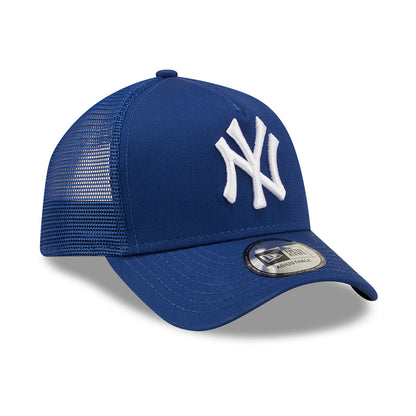 New Era Kids 9FORTY New York Yankees Trucker Cap - MLB League Essential - Royal Blue