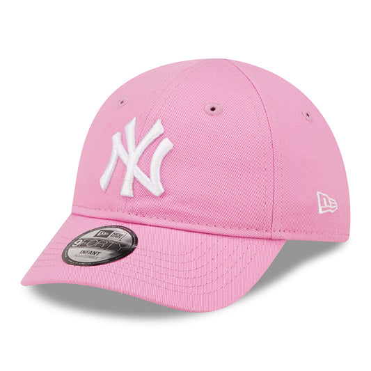 New Era Baby 9FORTY New York Yankees Baseball Cap - MLB League Essential - Pink-White