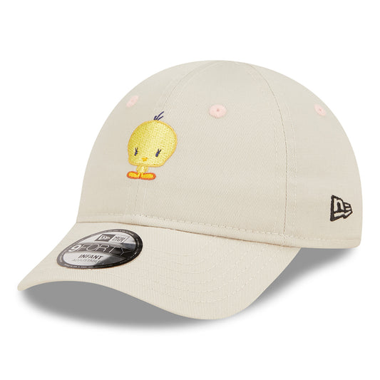 New Era Baby 9FORTY Tweety Bird Baseball Cap - Chibi Looney Tunes - Stone