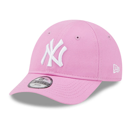 New Era Baby 9FORTY New York Yankees Baseball Cap - MLB League Essential - Rose-White