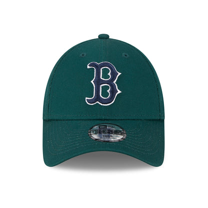 New Era Kids 9FORTY Boston Red Sox Baseball Cap - MLB League Essential - Dark Green-Navy