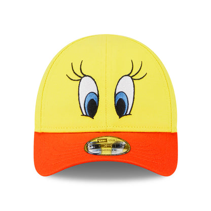 New Era Kids 9FORTY Tweety Bird Baseball Cap - Looney Tunes Character - Yellow-Orange