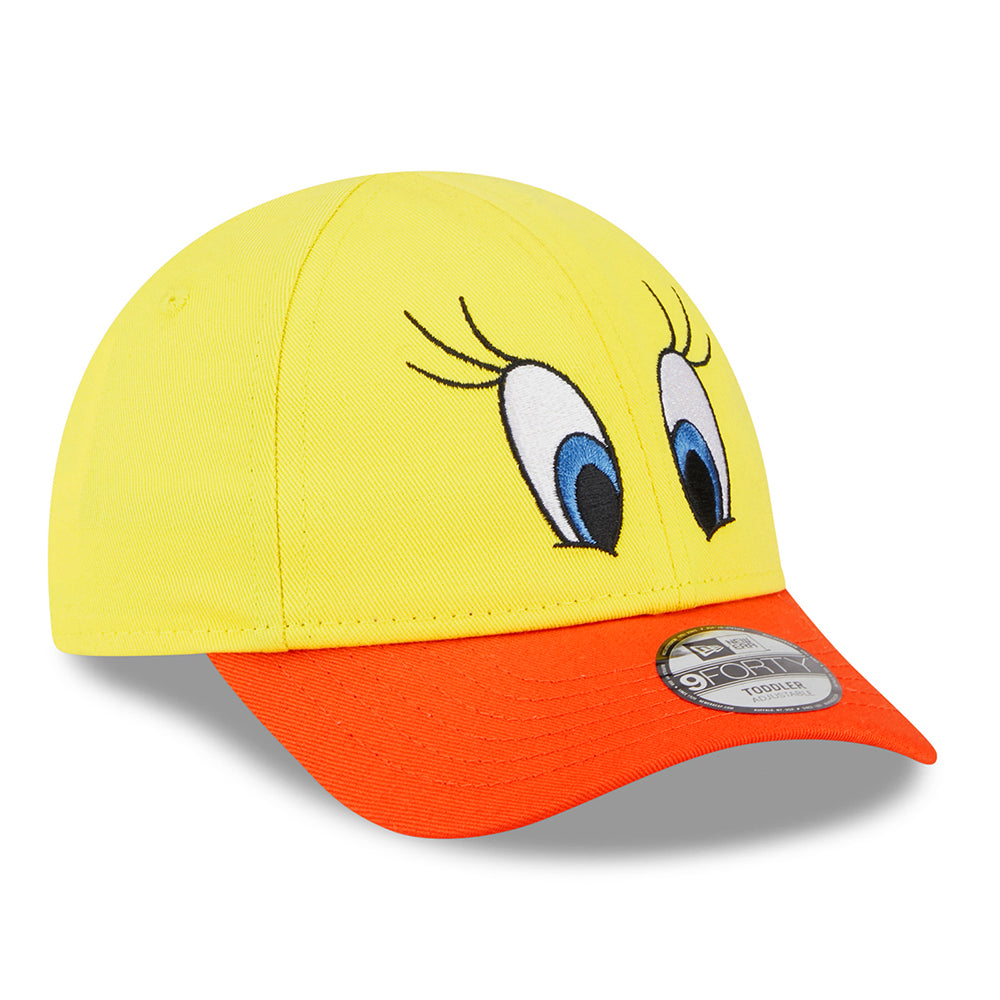 New Era Kids 9FORTY Tweety Bird Baseball Cap - Looney Tunes Character - Yellow-Orange