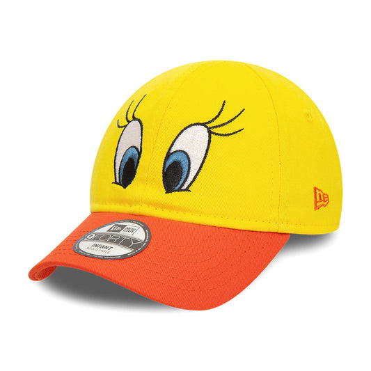 New Era Baby 9FORTY Tweety Bird Baseball Cap - Looney Tunes Character - Yellow-Orange