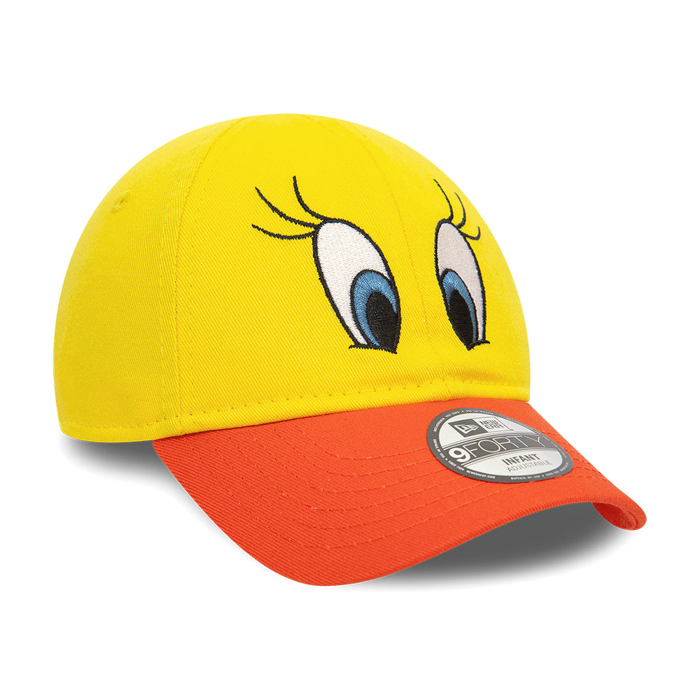 New Era Baby 9FORTY Tweety Bird Baseball Cap - Looney Tunes Character - Yellow-Orange