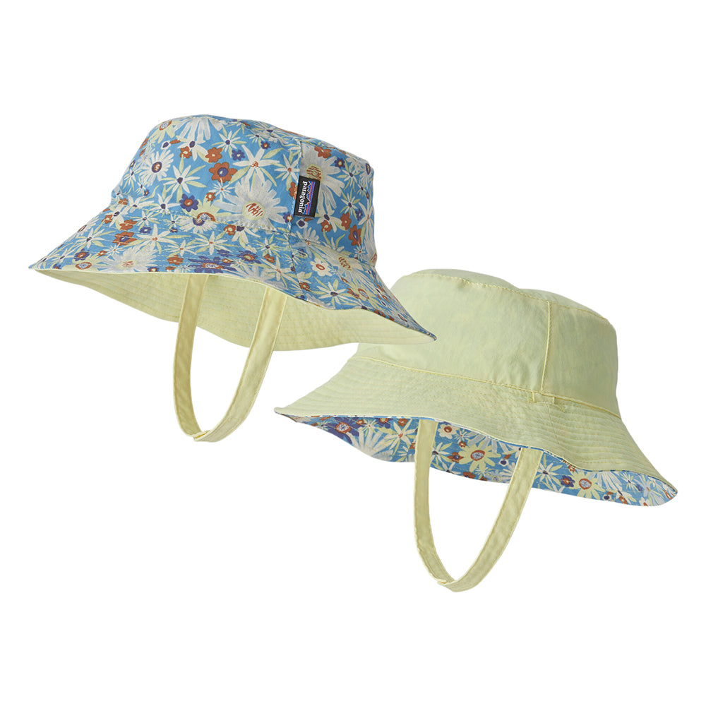 Patagonia Hats Baby Primavera Reversible Sun Bucket Hat - Yellow-Blue