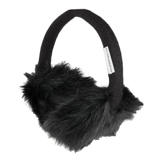 Village Hats Faux Fur Earmuffs - Black