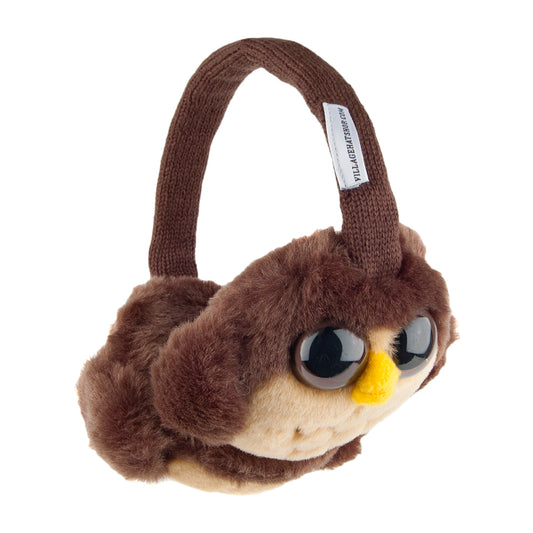 Village Hats Owl Earmuffs - Brown