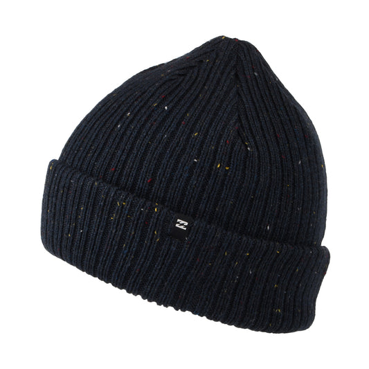 Billabong Hats Arcade Flecked Cuffed Beanie Hat - Navy Blue