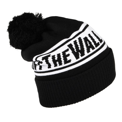 Vans Hats Off The Wall Bobble Hat - Black-White