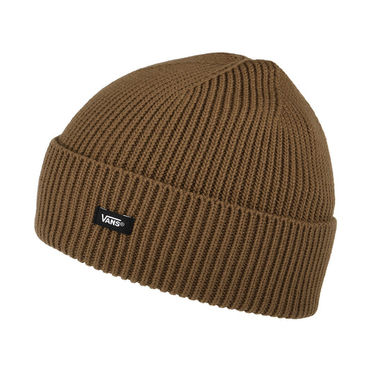 Vans Hats Post Shallow Cuff Beanie Hat - Sepia