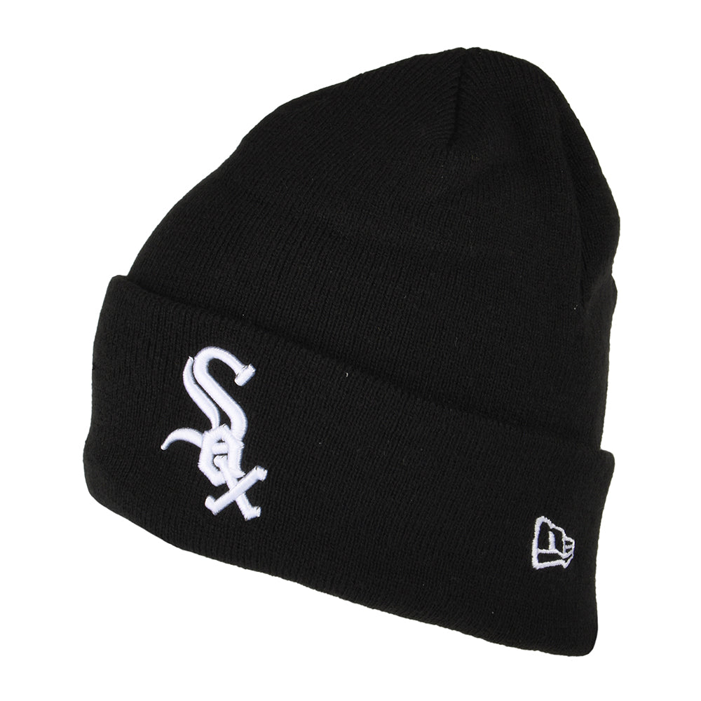 New Era Chicago White Sox Cuffed Beanie Hat MLB League Essential - Black-White