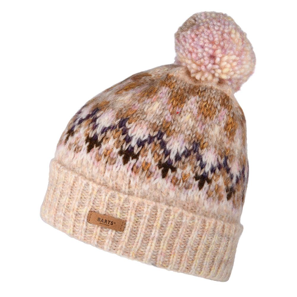 Barts Hats Renaa Recycled Bobble Hat - Light Brown