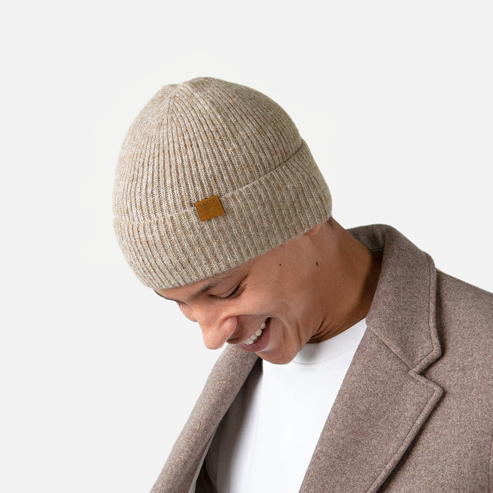 Barts Hats Willian Cuffed Beanie Hat - Light Brown