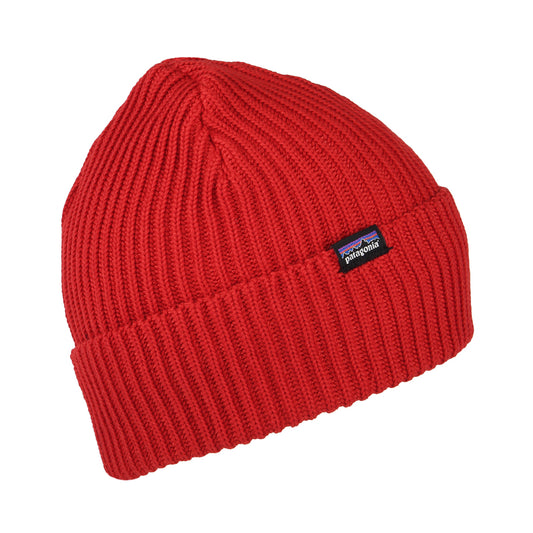 Patagonia Hats Fishermans Rolled Beanie Hat - Fire Engine Red