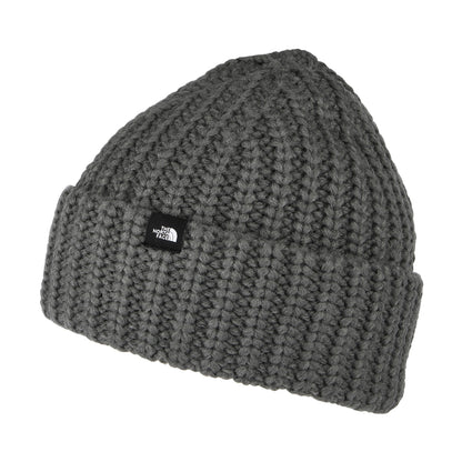 The North Face Hats Chunky Knit Fisherman Beanie Hat - Heather Grey
