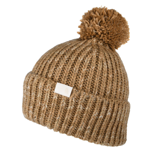 The North Face Hats Cozy Chunky Bobble Hat - Camel