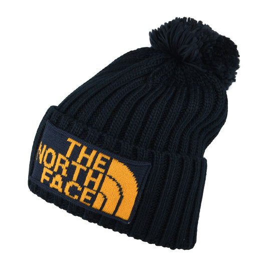 The North Face Hats Heritage Ski Tuke Recycled Bobble Hat - Navy-Yellow