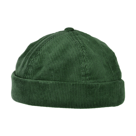 New Balance Hats Washed Corduroy Docker Beanie Hat - Olive