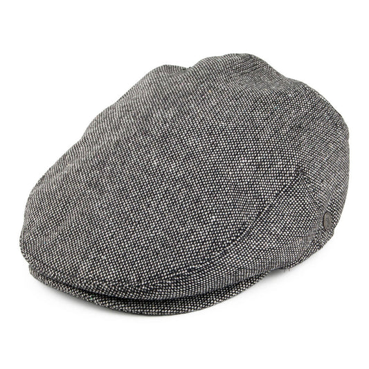Jaxon & James Marl Tweed Flat Cap Black Wholesale Pack
