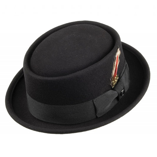 Jaxon & James Pork Pie Hat Black Wholesale Pack