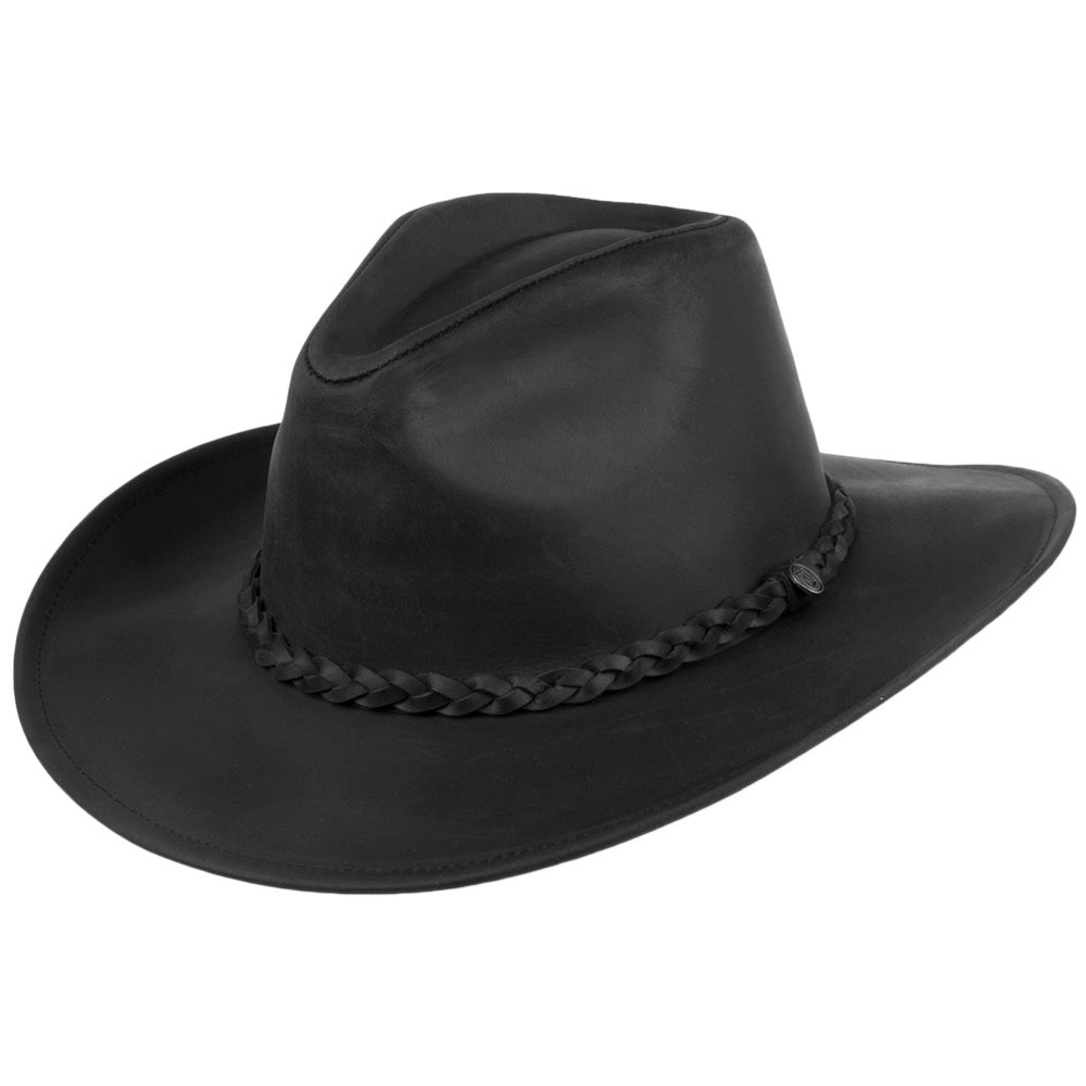 Jaxon & James Buffalo Leather Cowboy Hat Black Wholesale Pack