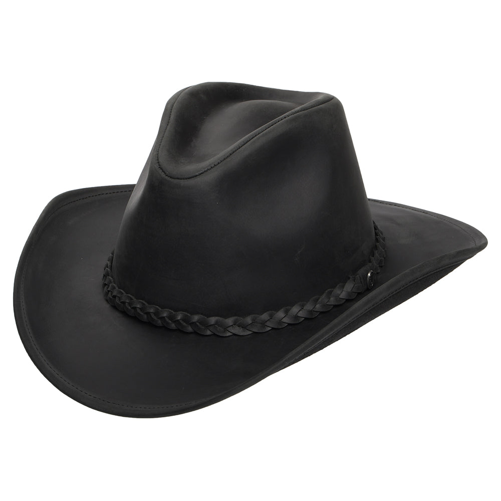 Jaxon & James Buffalo Leather Cowboy Hat Black Wholesale Pack