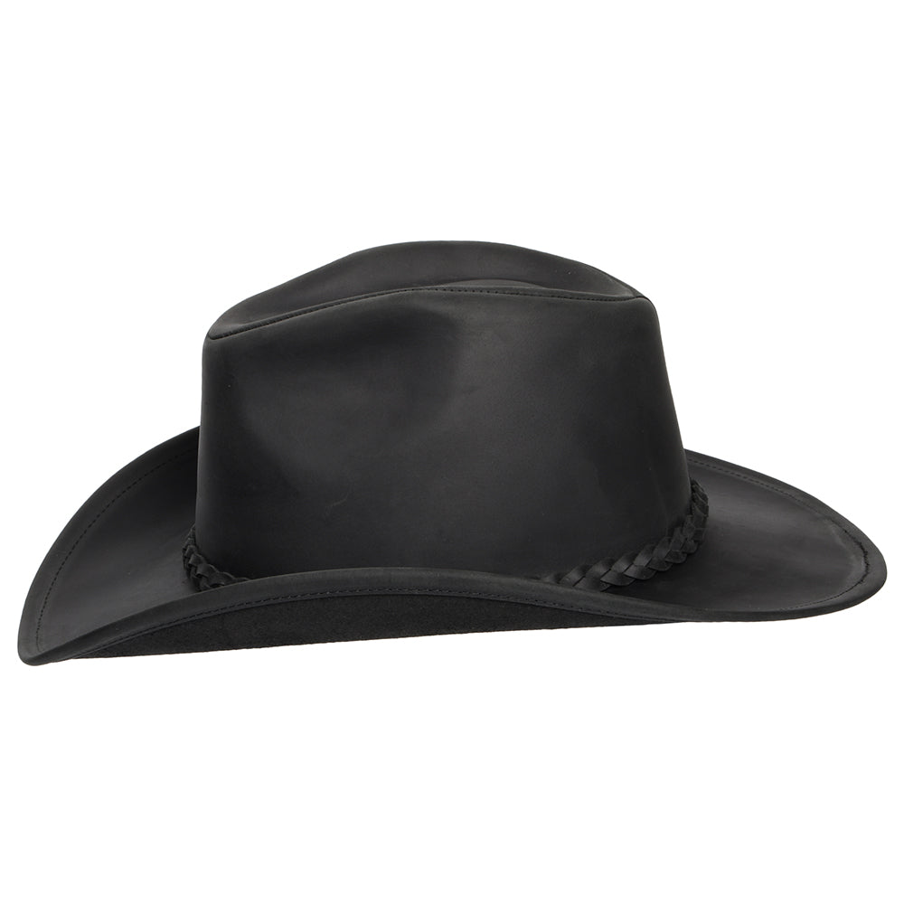 Jaxon & James Buffalo Leather Cowboy Hat Black Wholesale Pack