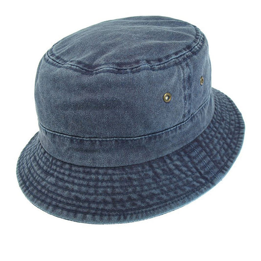 Packable Cotton Bucket Hat - Navy - Wholesale Pack