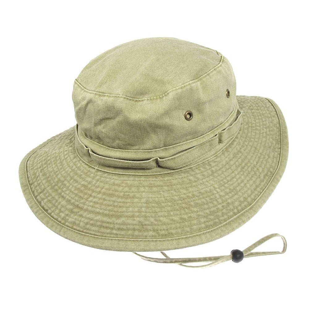 Packable Cotton Boonie Hat - Khaki - Wholesale Pack