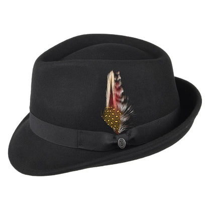 Jaxon & James Detroit Trilby Hat Black Wholesale Pack