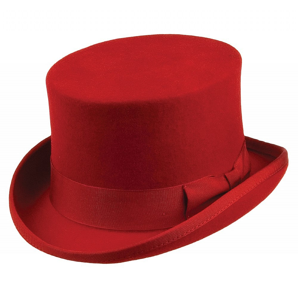 Jaxon & James Mid Crown Top Hat Red Wholesale Pack