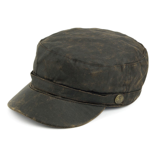 Jaxon & James Weathered Cotton Army Cap Brown Wholesale Pack