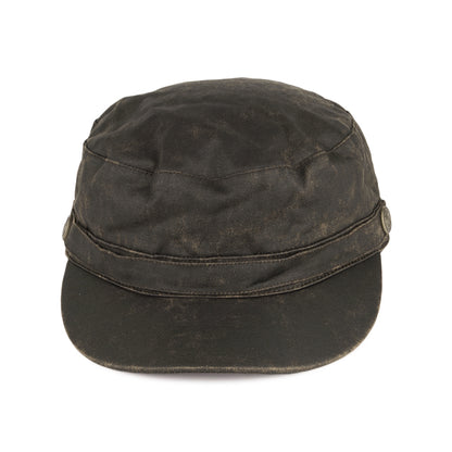 Jaxon & James Weathered Cotton Army Cap Brown Wholesale Pack