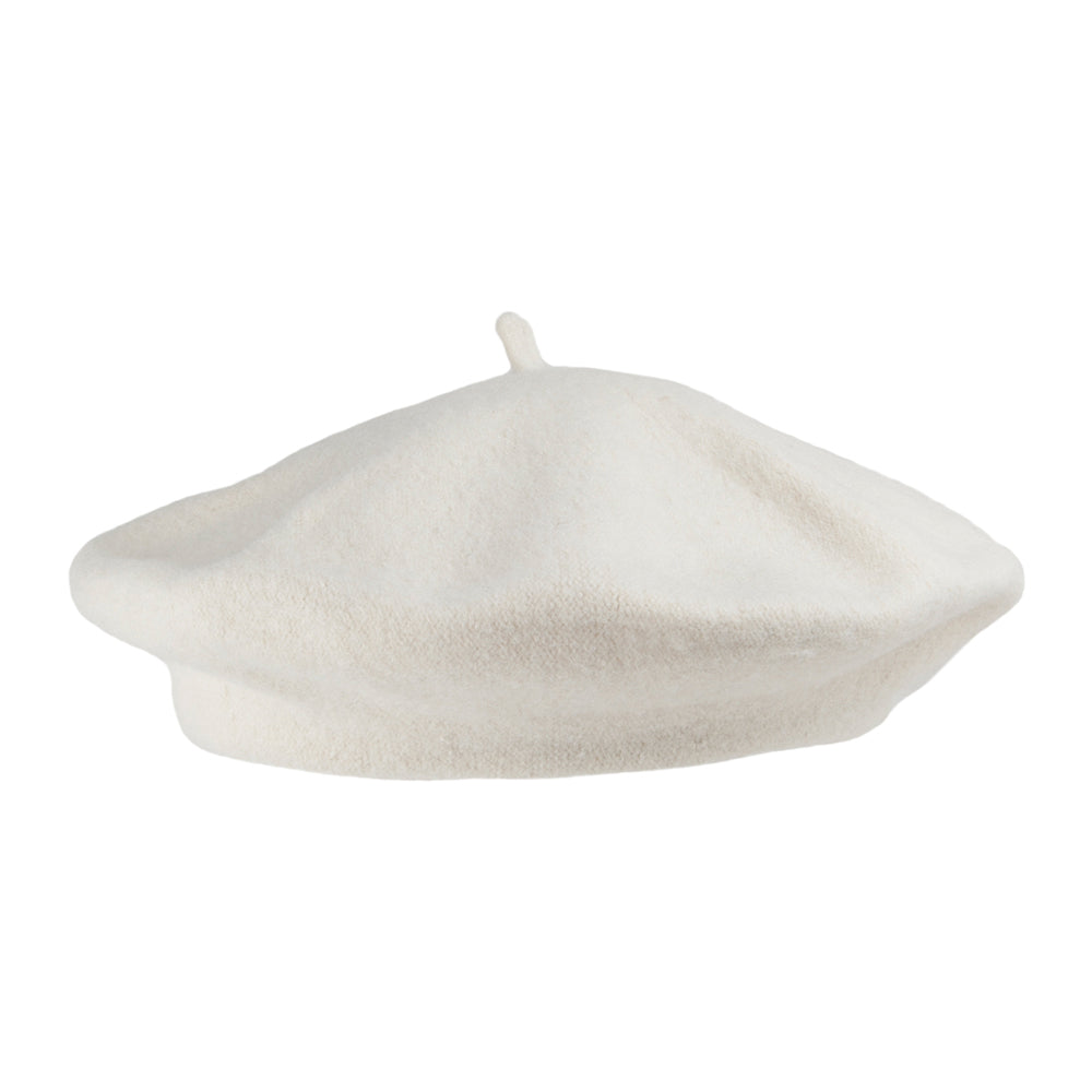 Wool Fashion Beret - Off-White Wholesale Pack