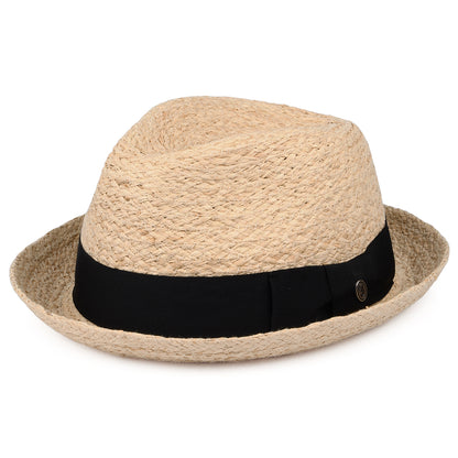 Jaxon & James Hats Saybrook Raffia Trilby Hat Natural Wholesale Pack