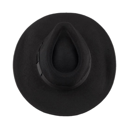 Jaxon & James Hats The Author Wide Brim Fedora Hat Black Wholesale Pack