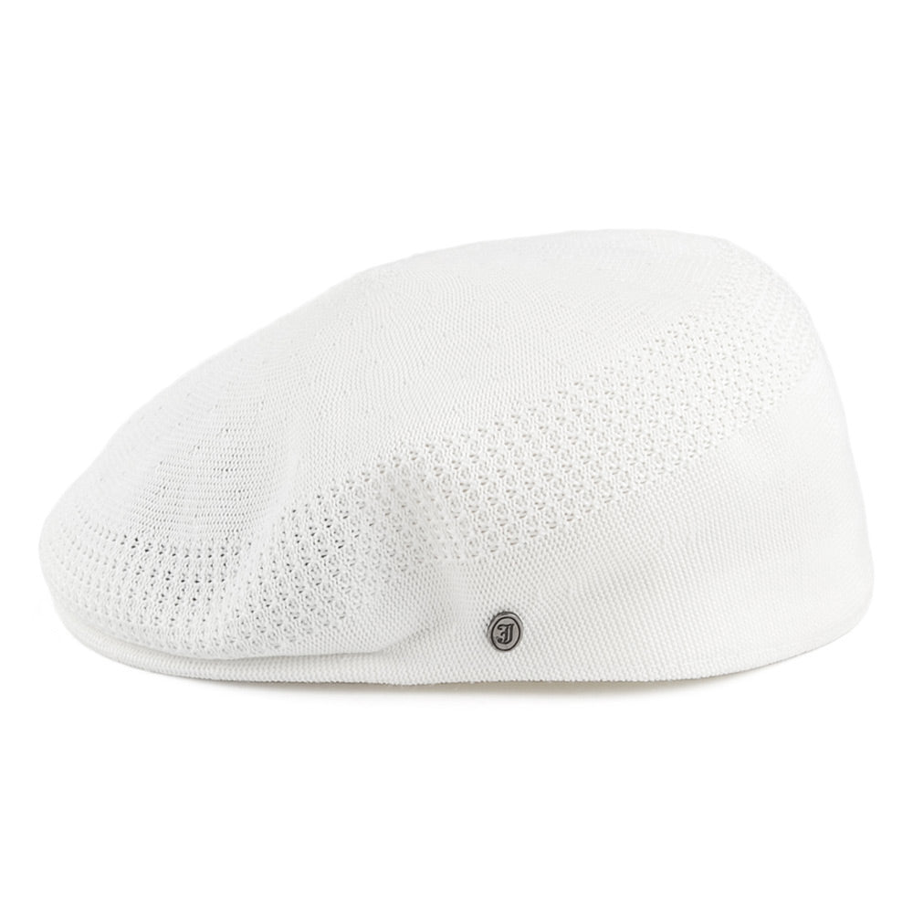Jaxon & James Hats Summer Flat Cap White Wholesale Pack