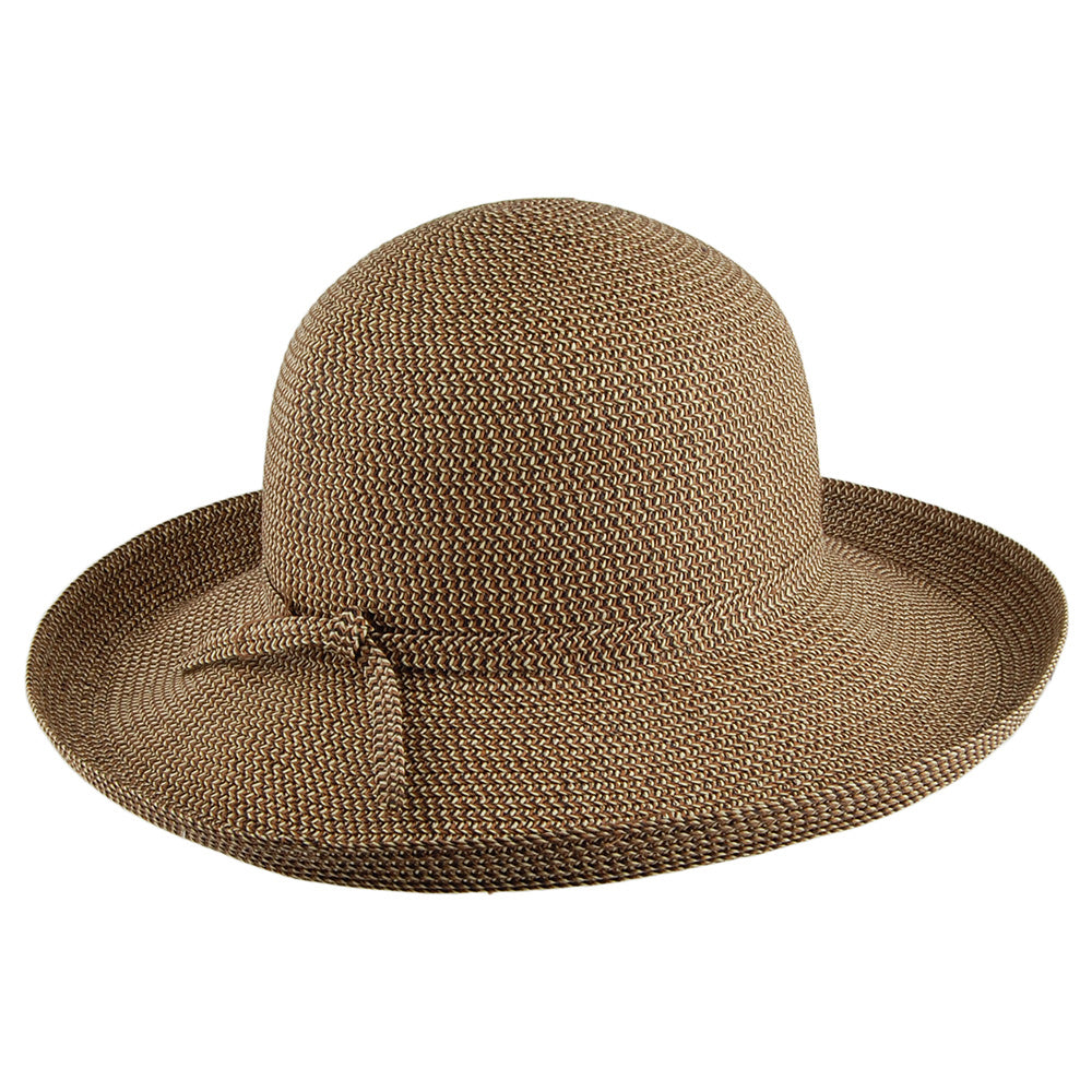 sur la tête Traveller Sun Hat Natural-Black Wholesale Pack