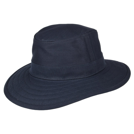 Jaxon & James Cotton Canvas Packable Sun Hat Navy Blue Wholesale Pack