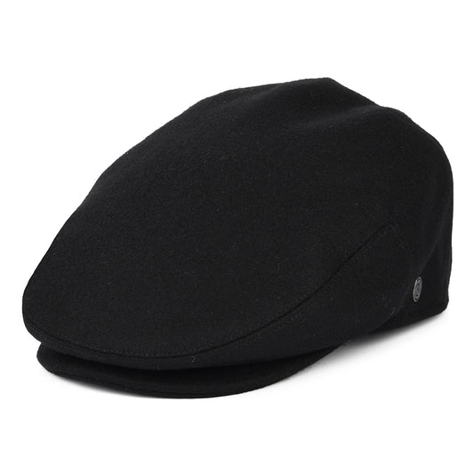 Jaxon & James Melton Wool Flat Cap Black Wholesale Pack